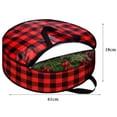 thumbnail image 2 of Home Textile Storage Clearance Reath Storage Bag 24 Garland Holiday Container With Plaid Christmas Storage Box With Duty Handle And Clear Window For Xmas, Home Textile Home Textile Storage, 2 of 3
