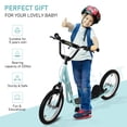 thumbnail image 4 of Aosom Trottinette pour Jeunes Trottinette de Rue à Propulsion pour Ados Jouet à Chevaucher pour Enfants avec Roue Gonflable de 16 Pieds' Freins Doubles pour 5+ Ans Bleu, 4 of 9