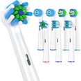 thumbnail image 1 of Replacement Toothbrush Heads Compatible with Oral B Electric Toothbrush,8pcs White Toothbrush Heads Refill for 2Precision,2Sensitive,2Precision PRO,2Cross,Medium and Soft Brush Heads, 1 of 5