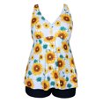 thumbnail image 1 of HAWEE Womens Plus Size Tankini Swimsuits with Shorts Two Piece Bathing Suit Floral Printed Swimwear, 1 of 4