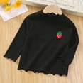 thumbnail image 1 of Cowsor Girls Soft Ribbed Peter Pan Collar Bow T-Shirt Sweet and Ribbed Knit Casua Cute Tops, 1 of 3
