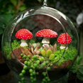 thumbnail image 4 of 3 Pcs Champignons Mini Miniatures Figurines Jardin Champignons Modèle Statue Ornements Paysage DIY, 4 of 8