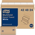 thumbnail image 2 of Tork® Multifold Hand Towel, White, 1-Ply, 250 Towels/Pack, 16 Packs/Case, 2 of 2