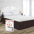thumbnail image 1 of SGI Bedding 18 Inch Wrap Around Bed Skirt | Microfiber Bed Skirt | Fade Resistant, Wrinkle Free, Anti-static, Decorative, Extra Storage Space, Clutter-Free | Queen, Chocolate, 1 of 6