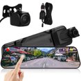 thumbnail image 4 of 1 Set Mirror Dash Camera Rearview Mirror Dash Cam Front And Rear Streaming Media Dash Cam, 4 of 8