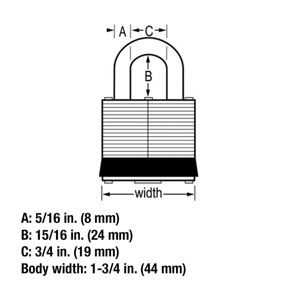 Master Lock 1-3/4" Laminated Padlock