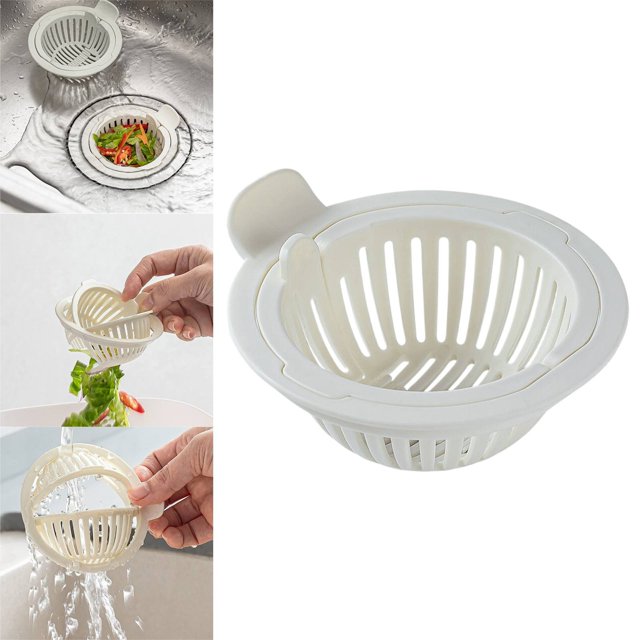 Kitchen Strainer And Drain Basket 304 Stainless Scrap Catcher With Mesh Dishwasher For Drain Stopper & Vegetable Washing