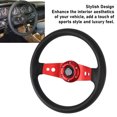 thumbnail image 3 of 13in Racing Steering Wheel, 6 Bolts Grip PU & Aluminum Auto Driving Wheel, Car Steering Wheel with Horn Button, 3 of 7