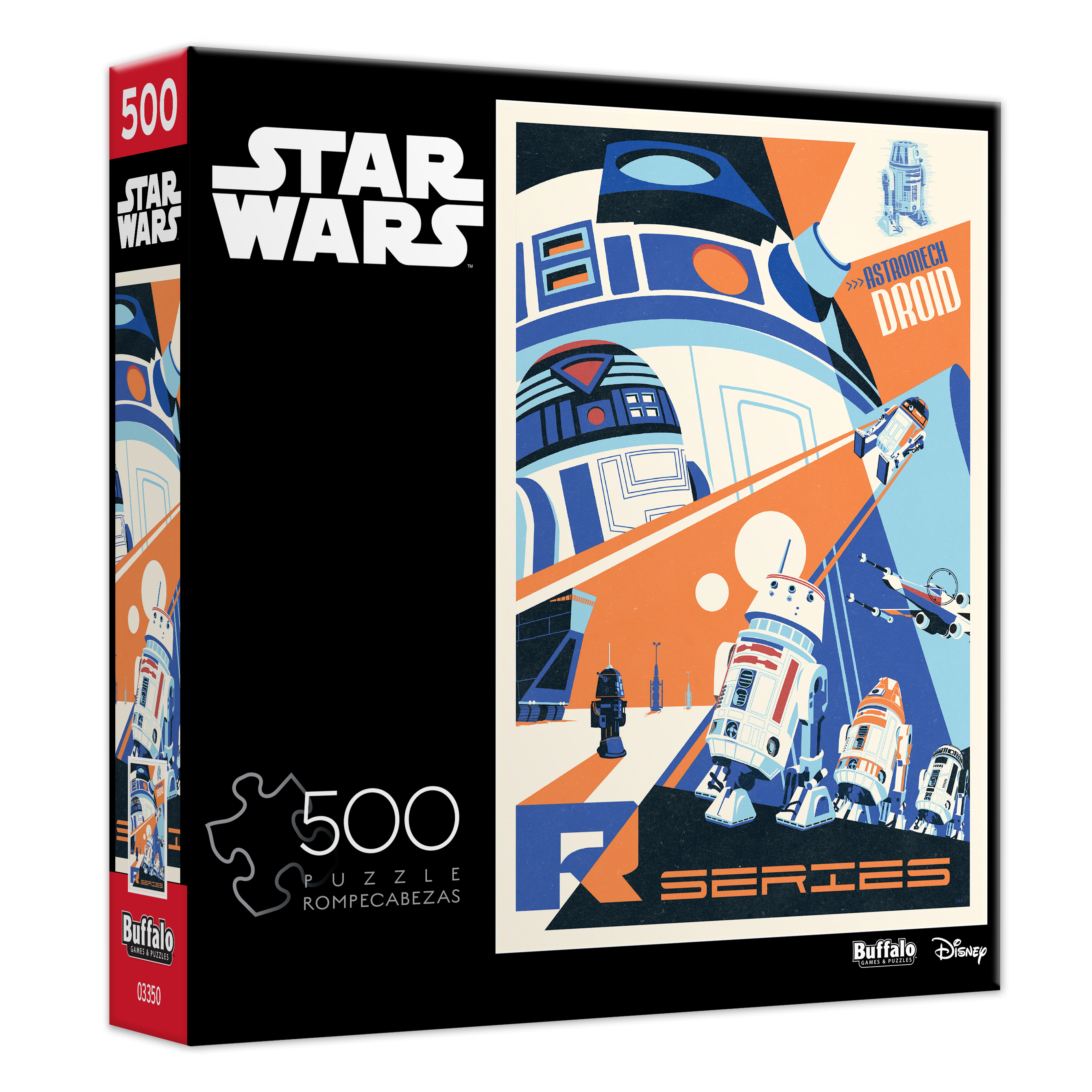 Puzzle en pièces emboîtables de 500 pièces Buffalo Games Droids You Can Count On pour adultes à partir de 14 ans+