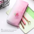 thumbnail image 4 of Pencil Bag Students Stationery Storage Case Adorable Zipper Closure PU Pen Pouch, Single Strawberry, 4 of 8
