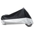 thumbnail image 1 of Unique Bargains XXL 190T Motorcycle Cover Black Silver Tone Outdoor Waterproof UV Protector, 1 of 7