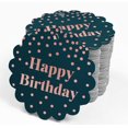 thumbnail image 4 of Inkdotpot 50 Pack Real Rose Gold Foil Paper Tags Happy Birthday Favor Hang Tags, 4 of 6