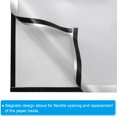 thumbnail image 3 of Unique Bargains 8"x12" Magnetic Display Frame A4 Adhesive Magnetic Sign Holder Silver 5 Pack, 3 of 6