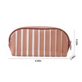 thumbnail image 2 of EGNMCR Striped Cosmetic BagTranslucent Cosmetic Bag, Cosmetic Bag Portable Travel Bag, Hangable Portable Makeup packages, 2 of 7
