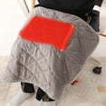thumbnail image 3 of Portable USB Heated Blanket Battery Operated, Electric Heated Blanket for Office/Desk, Soft Fleece Knee Blanket USB Heating Pad,Electric Heated Blanket,Warm Knee Foot Shawl Plush Knee Warmer, 3 of 7