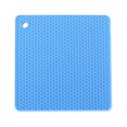 thumbnail image 1 of ziyahi Heats Insulation Table Mat Dish Plate Pot Pad Square Coaster Nonslip Placemat Desk Countertop Protector Kitchen Draining Light Blue, 1 of 5