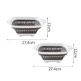 thumbnail image 1 of Oleegame 2PC Stainless Steel Cutlery Set Collapsible Colander Strainer with Plastic Handles Foldable Storage Basket Blue, 1 of 2