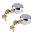 thumbnail image 1 of Hidden Shackle Padlocks Keyed (2 Pack),Puck Locks,Van Door Lock,Chrome Puck Lock, Reinforced Hidden Shackle Lock, 1 of 7