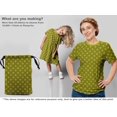 thumbnail image 5 of oneOone Georgette Viscose Lime Green Fabric Geometric Craft Projects Decor Fabric Printed By The Yard 42 Inch Wide, 5 of 5