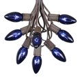 thumbnail image 1 of Novelty Lights 25 Foot C9 Blue Twinkle Christmas String Light Set, 25 Bulbs, 1 of 5