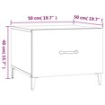 thumbnail image 4 of vidaXL Coffee Table with Metal Legs 2 pcs White 50x50x40 cm, 4 of 5