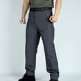 thumbnail image 2 of Styesk Men's Pants Mens Fashion Solid Multiple Pockets Multi Multifunctional Work Trousers Pants, 2 of 5
