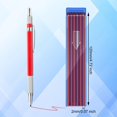 thumbnail image 4 of Thinsony Carpenter Pencil Set Soft For Precision Work And Marking Mechanical Pencils Automatic Pencil red and red refill, 4 of 6