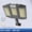 Noir 2, variante sur Vaidha Rue, IP65, Crépuscule à Da-wn avec Détecteur de Mouvement LED Sécurité Flo-od pour Stationnement, Télécommande avec Perles de Lampe SMD 384