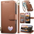for Samsung Galaxy S25FE Leather Case Zipper Wallet with Vintage Grain ...