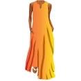 thumbnail image 1 of EQWLJWE Longue Robe pour Femmes Femmes Décontractée Ample Imprimée Robe Débardeur Plage Col en V avec Poche Robe d'Été Sans Manches Robes, 1 of 5