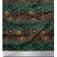 thumbnail image 1 of Soimoi polyester Crepe Fabric Artistic Flower Mandala Print Fabric by the Yard 42 Inch Wide, 1 of 5
