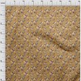 thumbnail image 4 of oneOone Rayon Light Brown Fabric Asian Suzani Sewing Material Print Fabric By The Yard 56 Inch Wide, 4 of 5