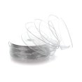 thumbnail image 2 of Ribbon Traditions 1.5" Wired Sheer Organza Ribbon Silver 50 Yards, 2 of 4