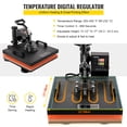 thumbnail image 4 of VEVOR Heat Press, 8 in 1 Heat Press Machine 15x15 Inch, Dual LED Display 360 Degree Rotation Swing Away, Digital Multifunctional Sublimation Heat Transfer Machine, for Printing Hat Mug T Shirts Cap, 4 of 9