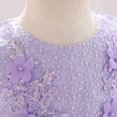 thumbnail image 5 of Robes pour Bébé Fille Robes Formelles pour Filles Robe Violette pour Fille Robe de Princesse d'Anniversaire Robe pour Filles 3-6 Mois, 5 of 5