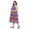 thumbnail image 3 of Oussum Robe Tube Courte pour Femmes Sans Manches, Robes d'Été, Bleu, 3 of 7