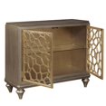 thumbnail image 3 of Home Fare Two Door Accent Chest with Pierced Gold Leaf Doors, 3 of 5