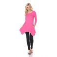 thumbnail image 2 of (fuchsia, l) - Tunique Unie pour Femme, 2 of 5