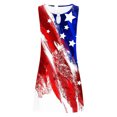 thumbnail image 5 of Dvkptbk Robes Drapeau Américain pour Femmes Été Plage Sans Manches Robe d'Été Évasée Décontractée Ample Robe T-Shirt - Soldes d'Été Liquidation, 5 of 5