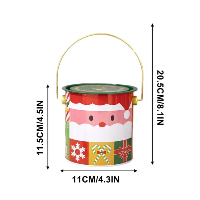 Christmas Gift Box,Christmas Cookie Tins Christmas Vintage Cookies Jar Cookiess Jars for Kitchen Counter Airtight Jar Cookies Containers Cookies Tin with Lids for Gift Giving Large Cookies