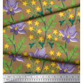 thumbnail image 2 of Soimoi Poly Georgette Fabric Leaves & Floral Artistic Decor Fabric Printed Yard 52 Inch Wide, 2 of 5