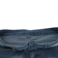 thumbnail image 4 of EOYWHK Mens 100% Denim Shorts Ripped Jean Shorts Stretch Elastic Waist Relaxed Fit Button Zipper Shorts with Pockets, 4 of 5