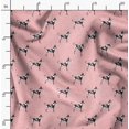 thumbnail image 2 of Soimoi Georgette Viscose Fabric Great Dane Dog Printed Fabric 1 Yard 42 Inch Wide, 2 of 6
