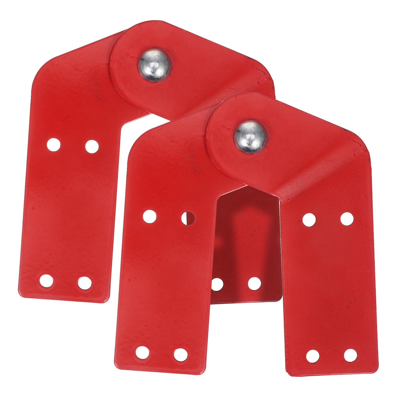 MOVTOTOP 2 Pcs Charnières d'Échelle de Grenier de Rechange Charnières d'Échelle de Grenier de Rechange Charnière d'Échelle de Grenier Acier Galvanisé Rouge