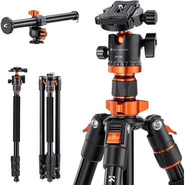 K&F Concept 78 inch DSLR Camera Tripod/Monopod with Magnesium Alloy Rotatable Multi-Angle Center Column,Load Capacity up to 22lbs/10kg