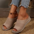 thumbnail image 4 of Wedge Orthopedic Slides Sandals for Women Plantar Fasciitis Comfortable Arch Support Walking Work Slip on, 4 of 6