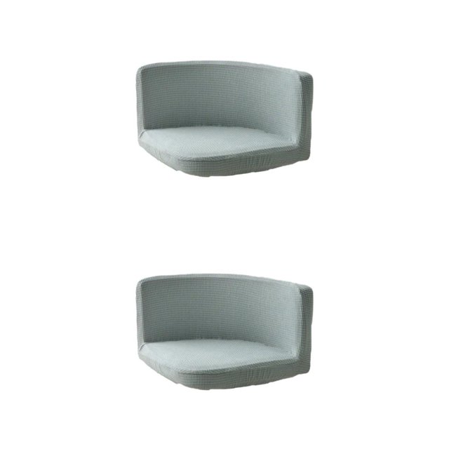 Ruiboury Chair Cover Wide Application And Made With Polyester Any Occasion Trilateral Chair Covers Cover Chairs Soft And Durable Silver gray 2Set