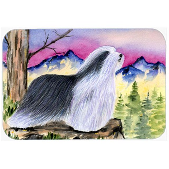 20 x 30 in. Bearded Collie Kitchen Or Bath Mat