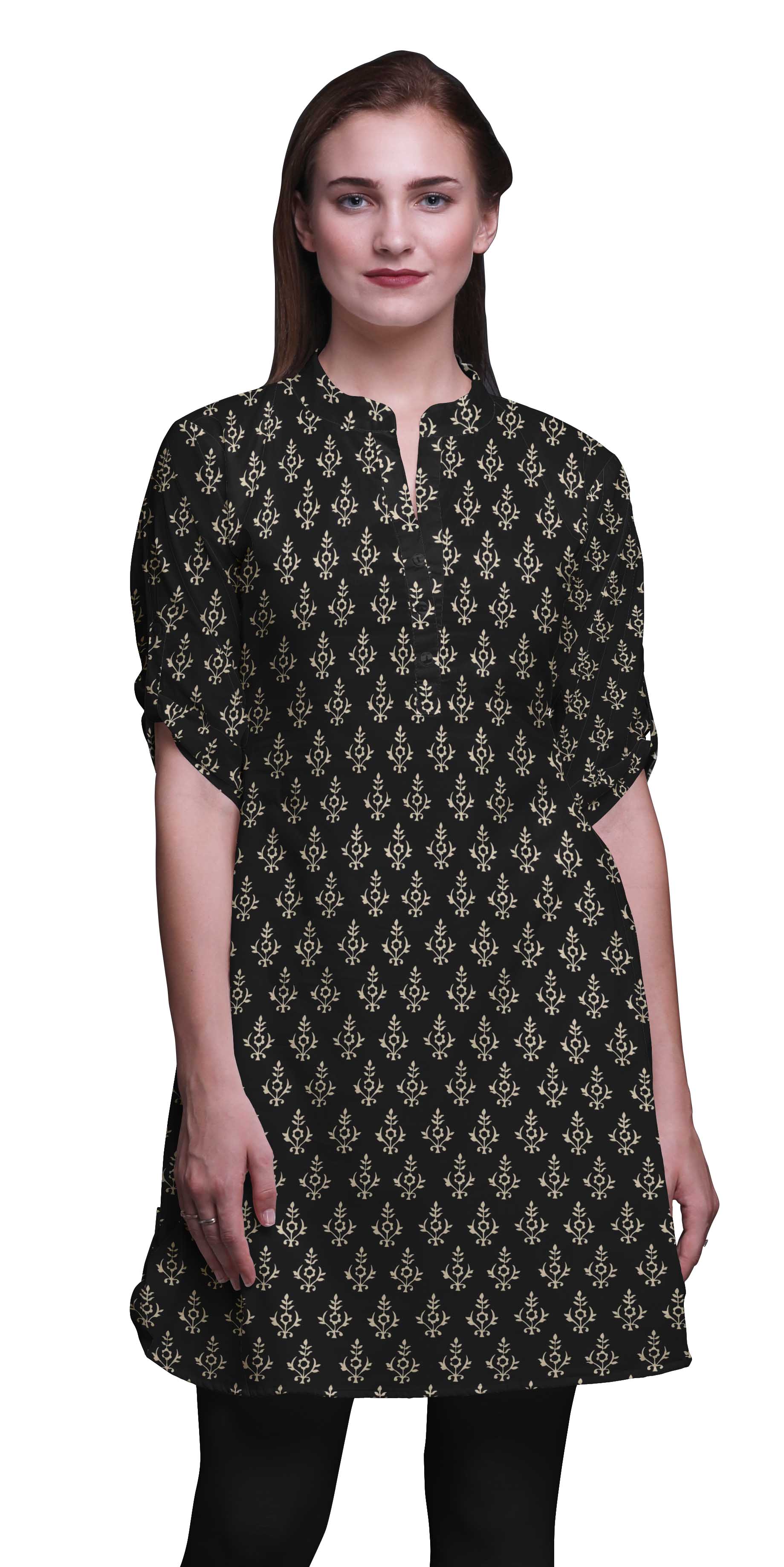 Bimba Kurtis Imprimés pour Femmes Kurti Court pour Filles Tuniques Droites