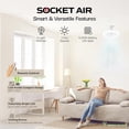 thumbnail image 2 of Socket Fan Air Ceiling Fan Light Color Changing Fan Light, 2 of 9